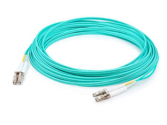 Addon Networks Lc - Lc, Lomm, Om4, 3M Fibre Optic Cable Ofc Turquoise