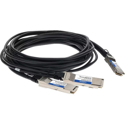 Addon Networks Mcp7H50-H002R26-Ao Infiniband Cable 2 M Qsfp56 2Xqsfp56 Black, Silver