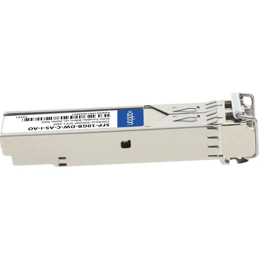 Addon Networks Msa And Taa Compliant 10Gbase-Dwdm 50Ghz Sfp+ Transceiver (Smf, Auto-Tunable, 80Km, Lc, Dom, Rugged)