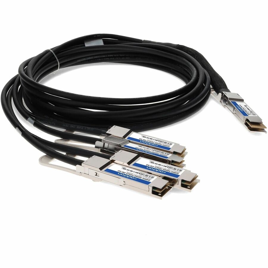 Addon Networks Q400G-4Q56G-Pdac2-5M-Ao Infiniband Cable 2.5 M 4Xqsfp56 Qsfp-Dd Black, Silver