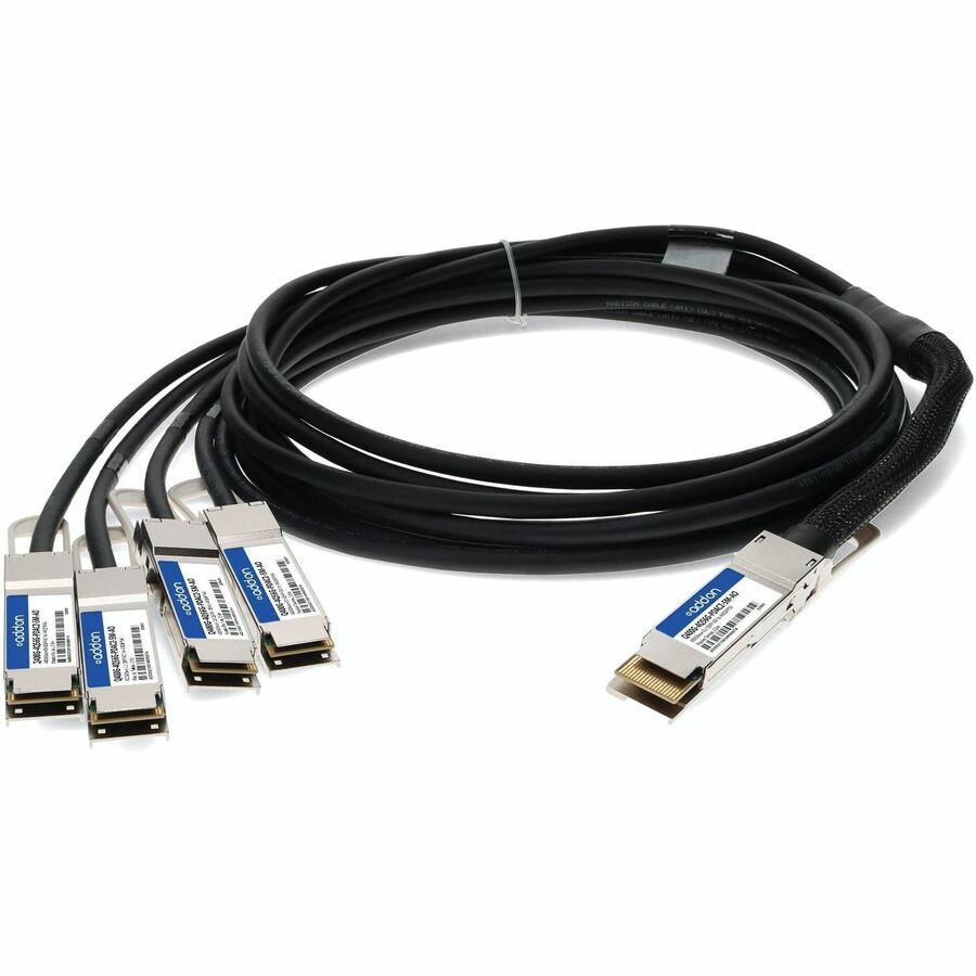 Addon Networks Q400G-4Q56G-Pdac2-5M-Ao Infiniband Cable 2.5 M 4Xqsfp56 Qsfp-Dd Black, Silver