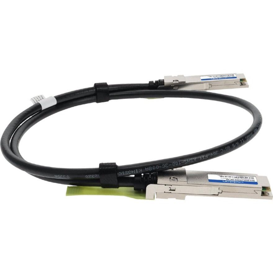 Addon Networks Q56-200G-Pdac0-5M-Ao Infiniband Cable 0.5 M Qsfp56 Black, Silver