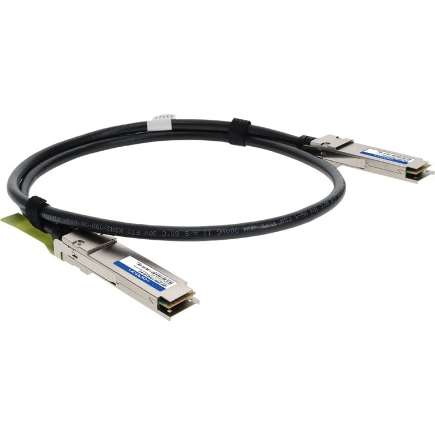 Addon Networks Q56-200G-Pdac1M-Ao Infiniband Cable 1 M Qsfp56 Black, Silver