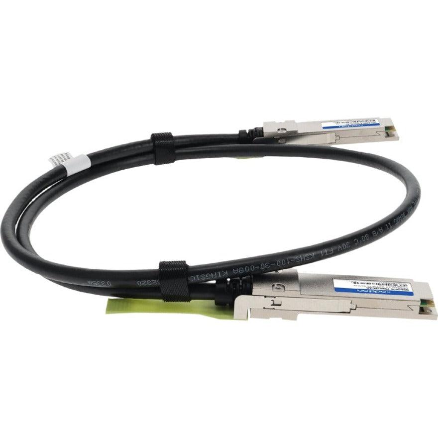 Addon Networks Q56-200G-Pdac2M-Ao Infiniband Cable 2 M Qsfp56 Black, Silver