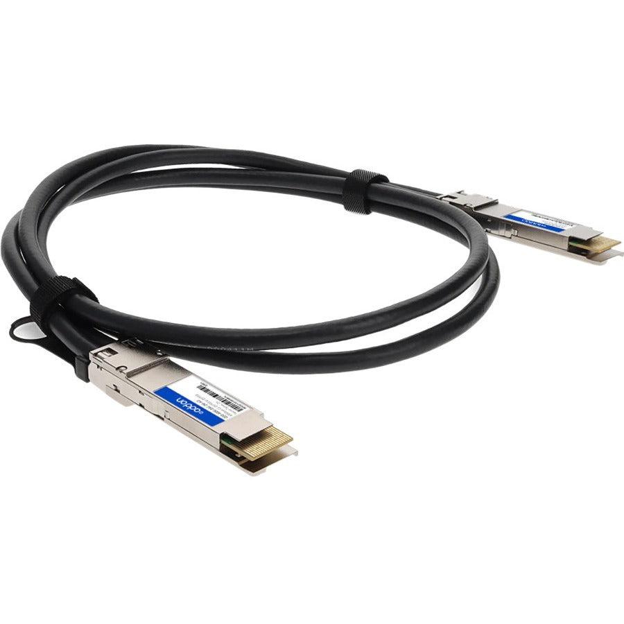 Addon Networks Qdd-200-Cu1M-Ao Infiniband Cable 1 M Qsfp-Dd Black, Silver