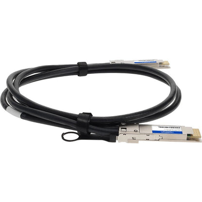 Addon Networks Qdd-200-Cu2-5M-Ao Infiniband Cable 2.5 M Qsfp-Dd Black, Silver