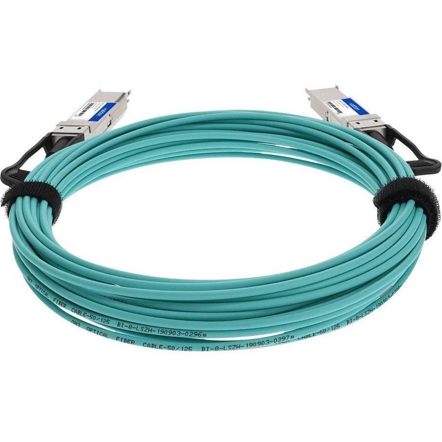 Addon Networks Qsfp-200Gb-Aoc20M-Ao Infiniband Cable 20 M Qsfp56 Green, Silver