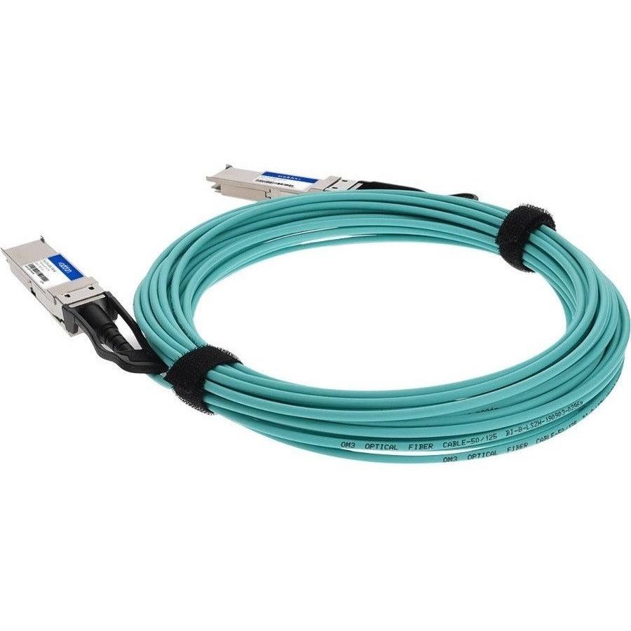 Addon Networks Qsfp-200Gb-Aoc20M-Ao Infiniband Cable 20 M Qsfp56 Green, Silver