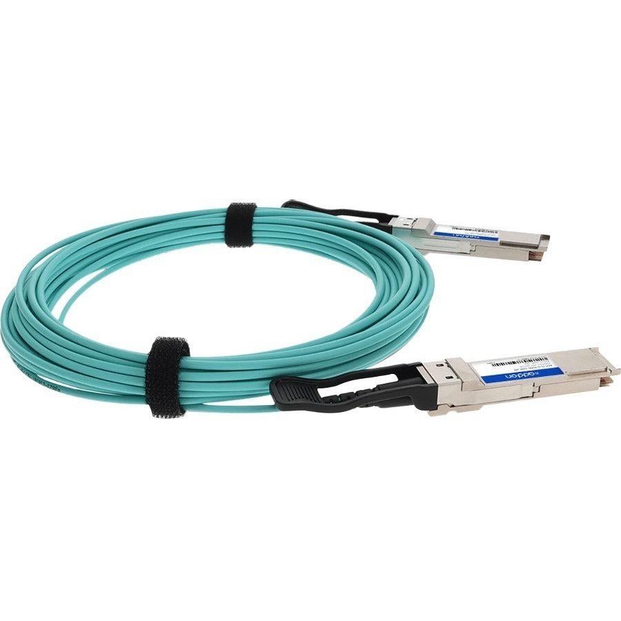 Addon Networks Qsfp-200Gb-Aoc20M-Ao Infiniband Cable 20 M Qsfp56 Green, Silver