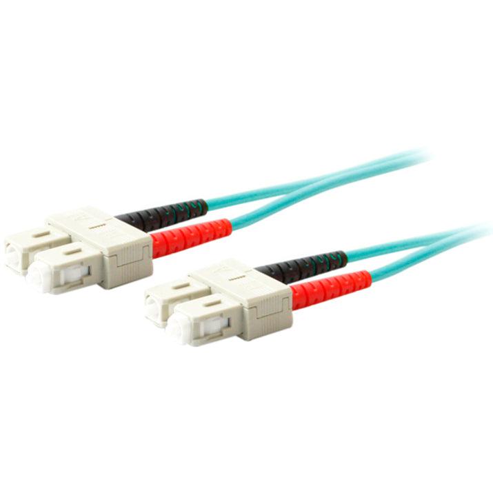 Addon Networks Sc - Sc, Lomm, Om4, 10M Fibre Optic Cable Ofc Turquoise