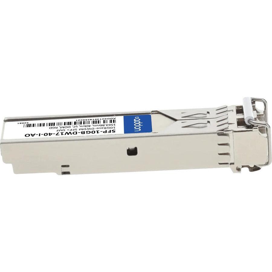 Addon Networks Sfp-10Gb-Dw17-40-I-Ao Network Transceiver Module Fiber Optic 10000 Mbit/S Sfp+ 1563.86 Nm