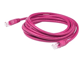 Addon Rj-45 M/M Patch Cbl,3Ft Pink Cat6 Snagless Utp Pvc Cu