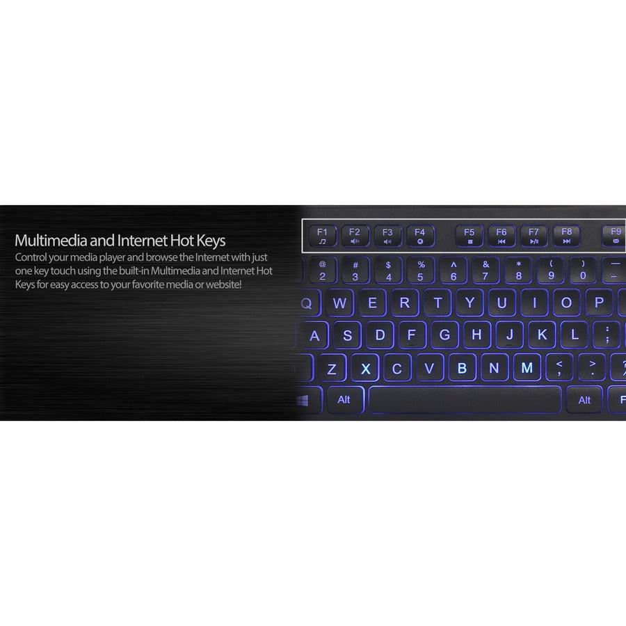 Adesso Large Print Illuminated Desktop Keyboard