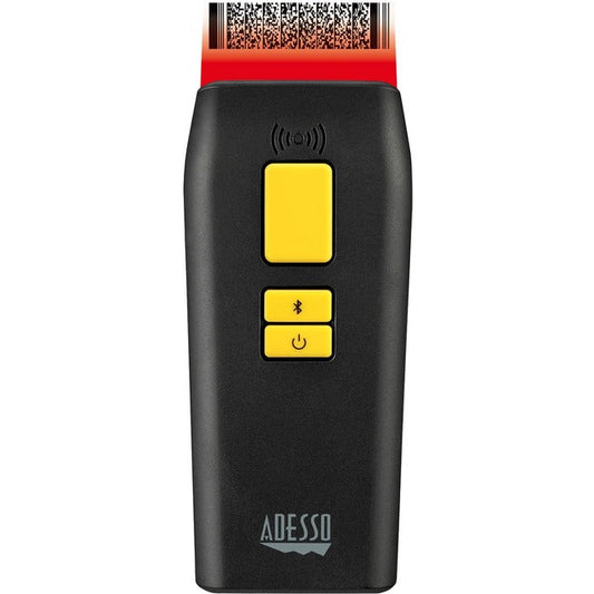 Adesso Portable Pocket Size Bluetooth 2D/1D Long Range Barcode Scanner With Deta