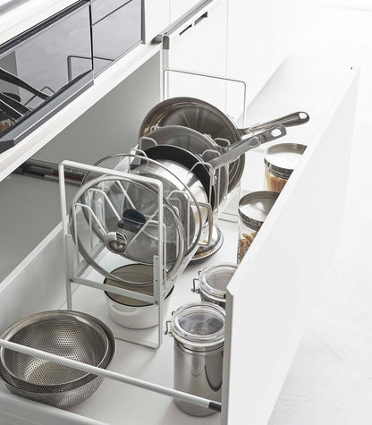 Adjustable Pots and Pans Organizer - Steel