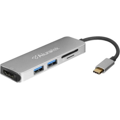 Aluratek USB Type-C Multimedia Hub and Card Reader with HDMI