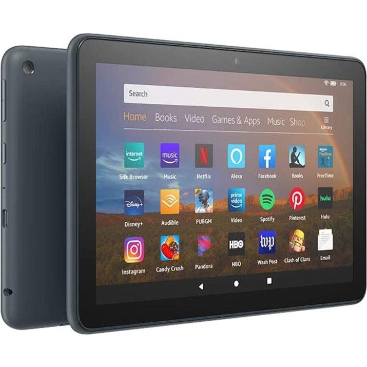 Amazon Fire HD 8 Plus Tablet - 8" WXGA - Quad-core (4 Core) 2 GHz - 3 GB RAM - 32 GB Storage - Black