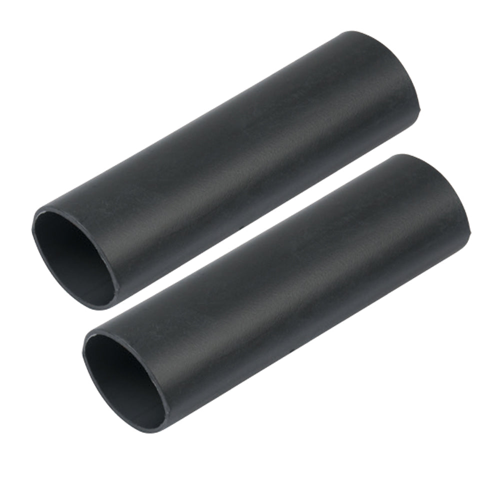 Ancor Heavy Wall Heat Shrink Tubing - 1" x 12" - 2-Pack - Black