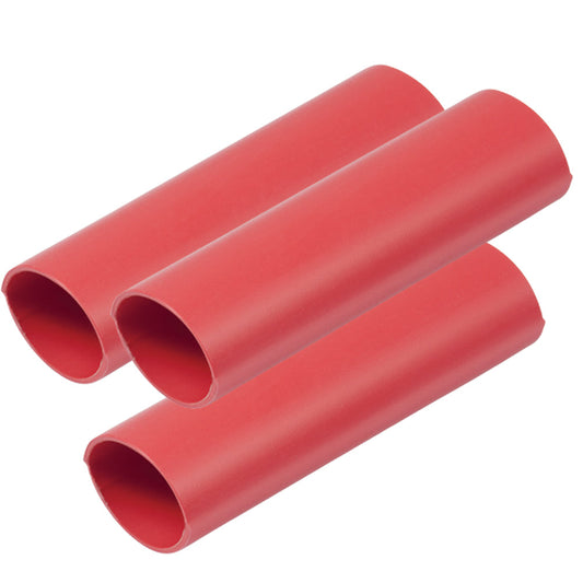 Ancor Heavy Wall Heat Shrink Tubing - 3/4" x 6" - 3-Pack - Red