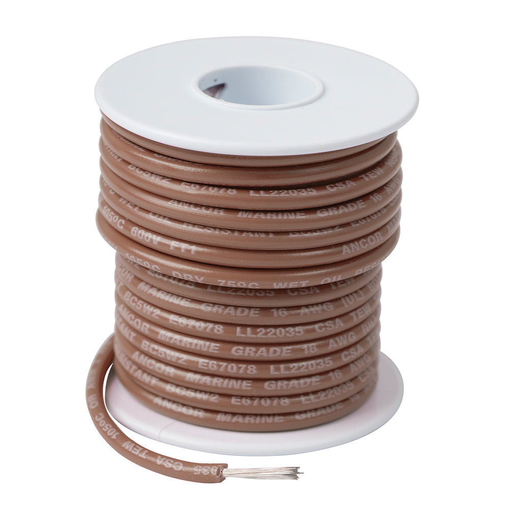 Ancor Tan 12 AWG Tinned Copper Wire - 100&#39;