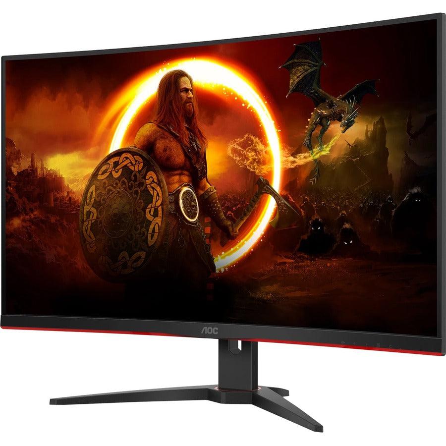 Aoc C32G2E Computer Monitor 81.3 Cm (32") 1920 X 1080 Pixels Full Hd Black, Red