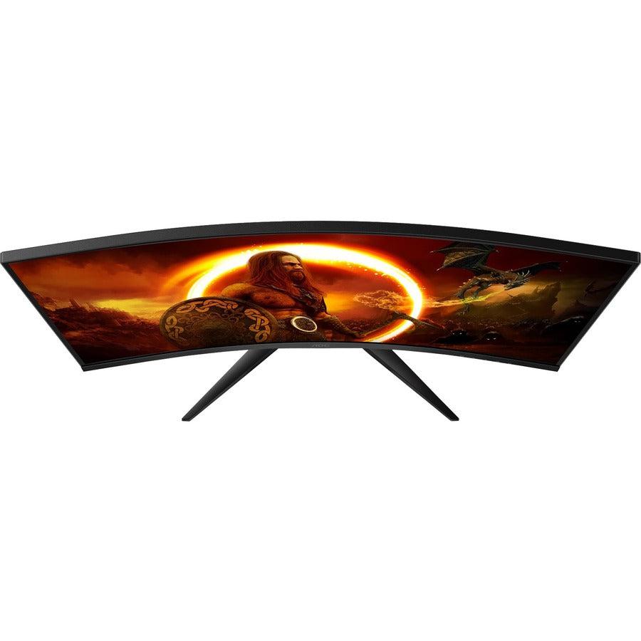 Aoc C32G2E Computer Monitor 81.3 Cm (32") 1920 X 1080 Pixels Full Hd Black, Red