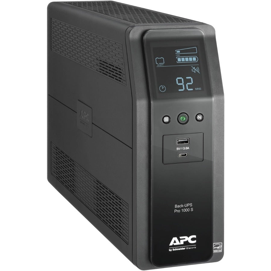 Apc By Schneider Electric Back-Ups Pro Br1000Ms 1.0Kva Tower Ups