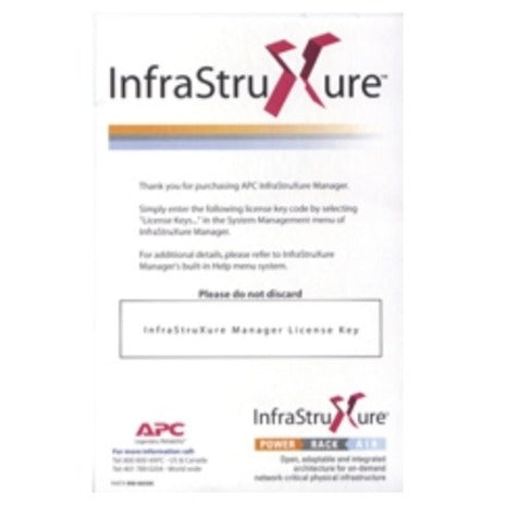 Apc By Schneider Electric Infrastruxure Manager - License - License - 25 Node