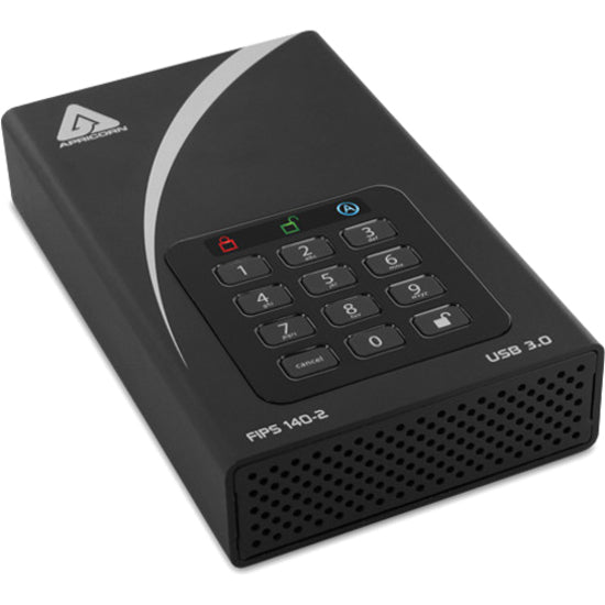 Apricorn Aegis Padlock Dt Fips Adt-3Pl256F-4000 4 Tb Desktop Hard Drive - 3.5" External - Black