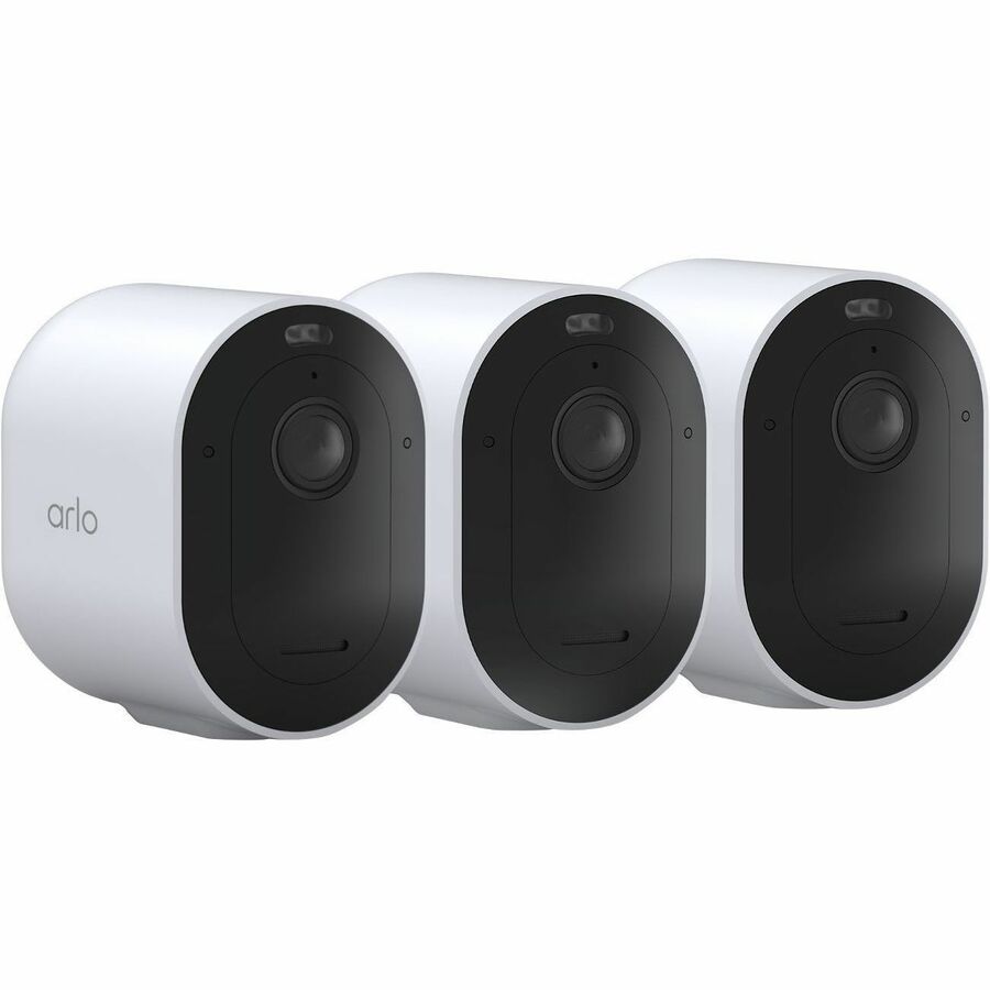 Arlo Pro 5S Indoor/Outdoor 2K Network Camera - Color - 3 Pack - White - Infrared/Color
