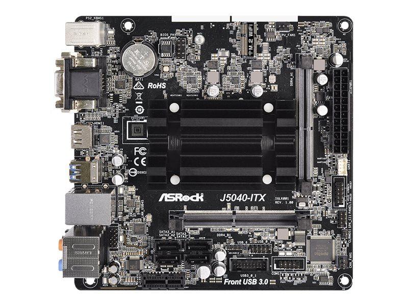 Asrock J5040-Itx - Motherboard - Mini Itx - Intel Pentium Silver J5040 - Usb 3.2 Gen 1 - Gigabit Lan - Onboard Graphics - Hd Audio (8-Channel)