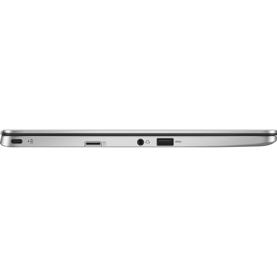 Asus Chromebook C423Na-Dh02 14 Inch Intel Celeron N3350 1.1Ghz/ 4Gb Lpddr4/ 32Gb Emmc/ Usb3.1/ Chrome Notebook (Silver)