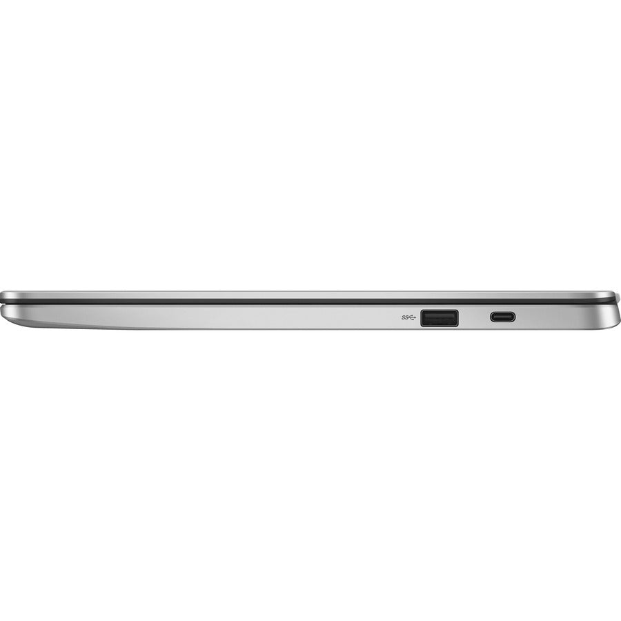 Asus Chromebook C423Na-Dh02 14 Inch Intel Celeron N3350 1.1Ghz/ 4Gb Lpddr4/ 32Gb Emmc/ Usb3.1/ Chrome Notebook (Silver)