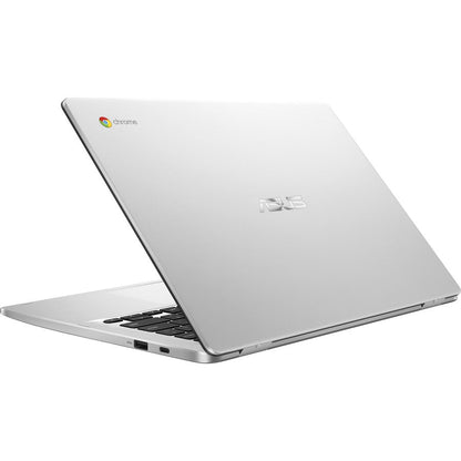 Asus Chromebook C423Na-Dh02 14 Inch Intel Celeron N3350 1.1Ghz/ 4Gb Lpddr4/ 32Gb Emmc/ Usb3.1/ Chrome Notebook (Silver)