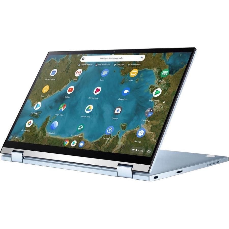 Asus Chromebook Flip C433Ta-Ys388T 14.0 Inch Intel Core M3-8100Y 1.1Ghz/ 8Gb Lpddr3/ 128Gb Emmc/ Usb3.2/ Chrome Os Notebook (Silver)