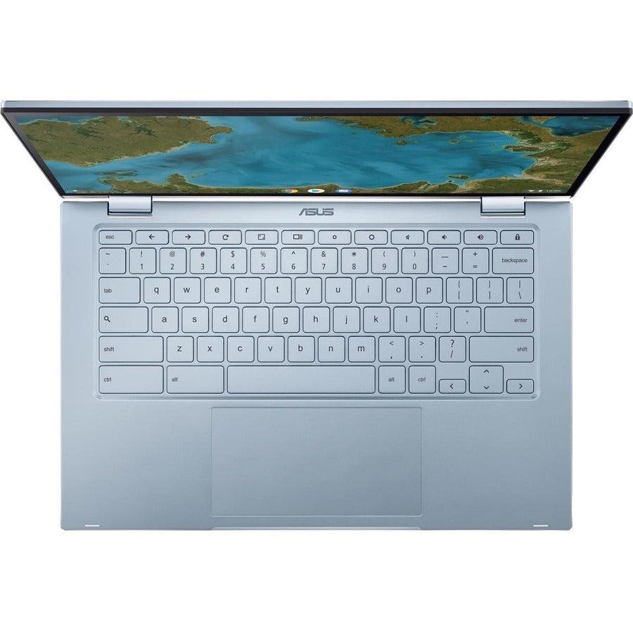 Asus Chromebook Flip C433Ta-Ys388T 14.0 Inch Intel Core M3-8100Y 1.1Ghz/ 8Gb Lpddr3/ 128Gb Emmc/ Usb3.2/ Chrome Os Notebook (Silver)