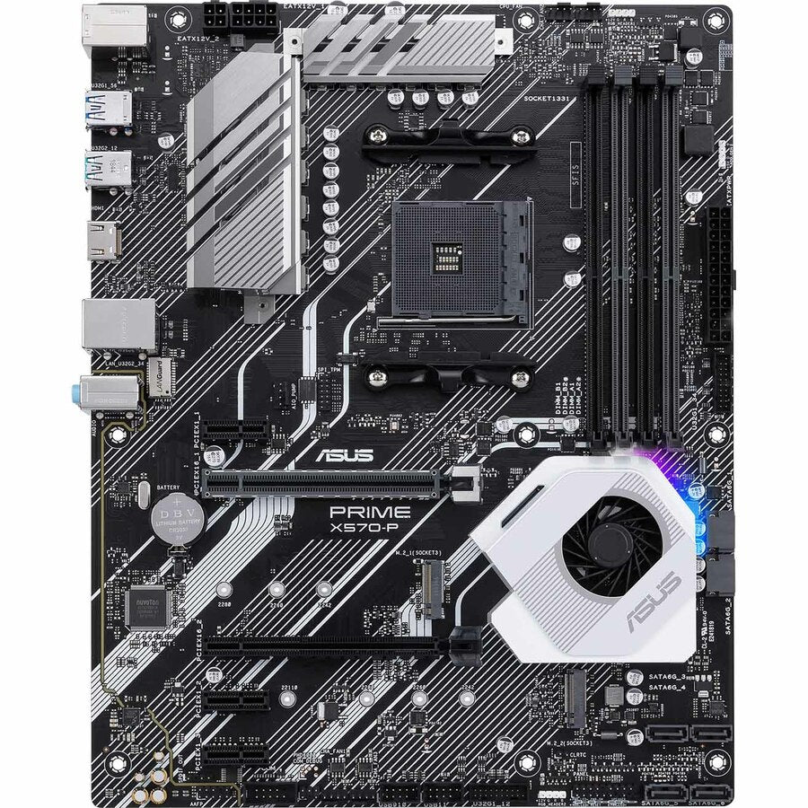 Asus Prime X570-P Socket Am4/ Amd X570/ Ddr4/ Sata3&Usb3.2/ M.2/ A&V&Gbe/ Atx Motherboard