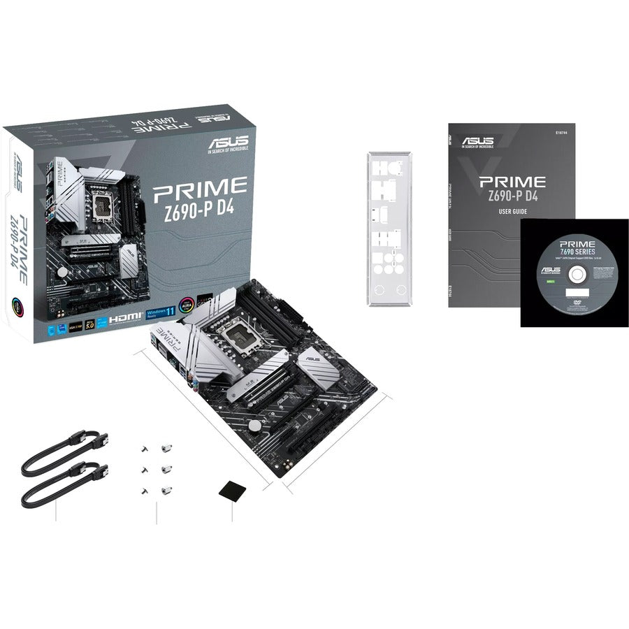 Asus Prime Z690-P D4 Lga 1700,Intel 12Thgen Atx Mb Pcie 5.0 Ddr5