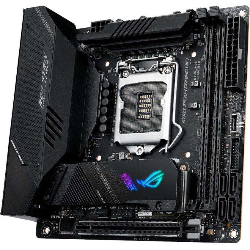 Asus Rog Strix Z590-I Gaming Wifi Lga1200/ Intel Z590/ Ddr4/ Sata3&Usb3.2/ M.2/ Mini Itx Motherboard