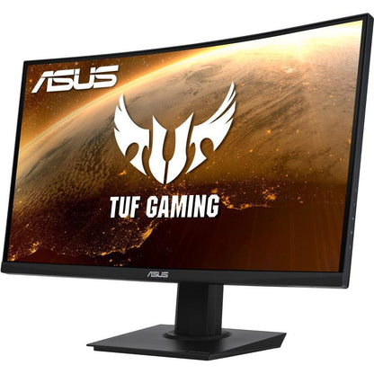 Asus Tuf Gaming Vg24Vqe 23.6 Inch Widescreen 100,000,000:1 1Ms Displayport/Hdmi Led Curved Gaming Monitor