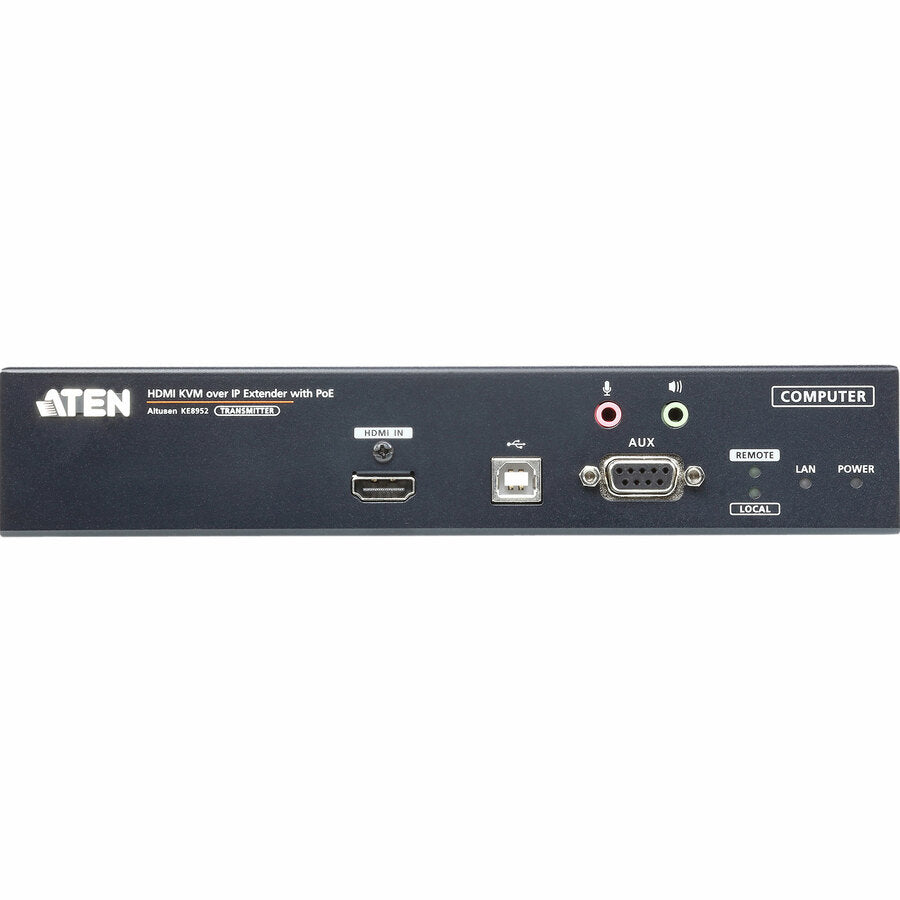 Aten 4K Hdmi Single Display Kvm Over Ip Transmitter With Poe-Taa Compliant