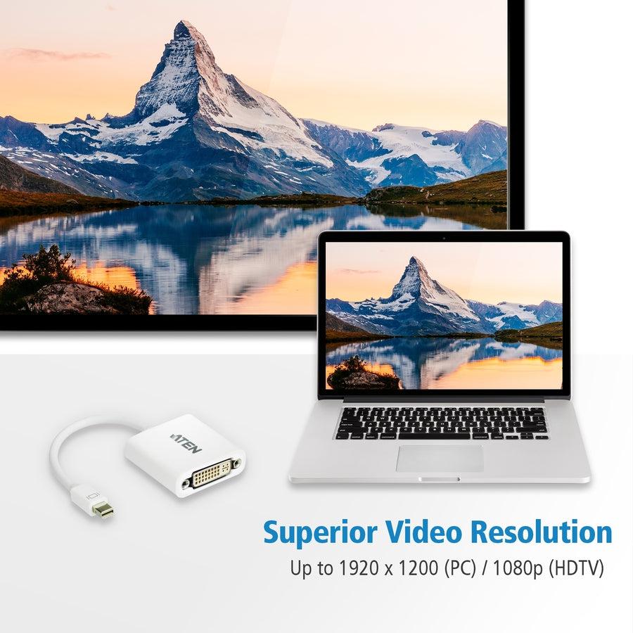 Aten Mini Displayport To Dvi Adapter