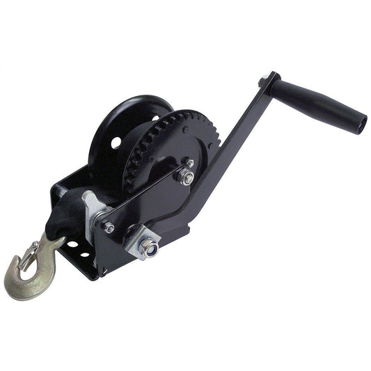 Attwood 1200 lb Single Drive Winch - 2" x 20&#39; Nylon Strap