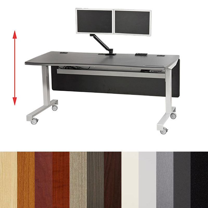 Audio Visual Furniture ADA Compliant Electric Lift Sit or Stand Desk DS6330-LFT