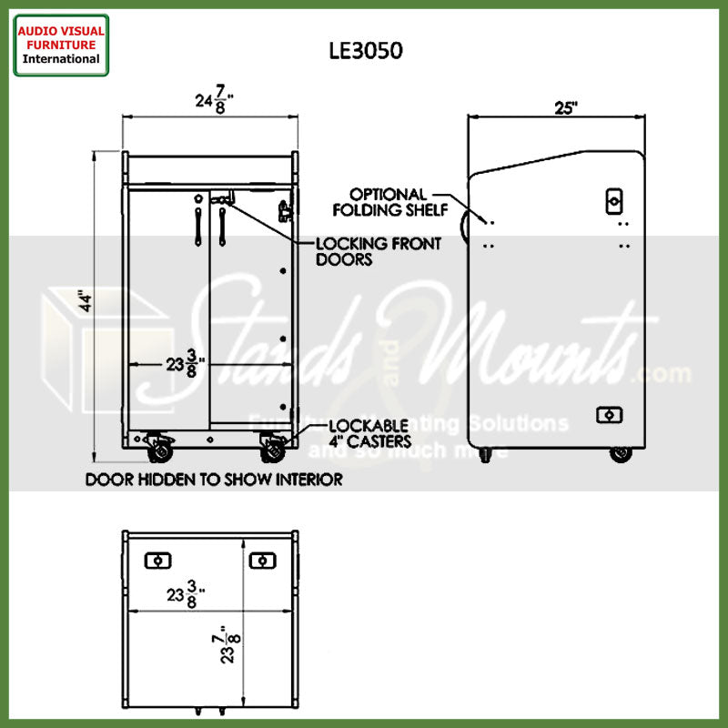 Audio Visual Furniture Flat Top Lectern LE3050