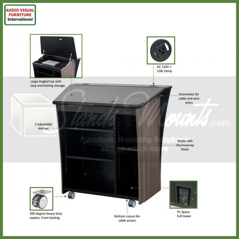 Audio Visual Furniture Large Surface Lectern LEX33