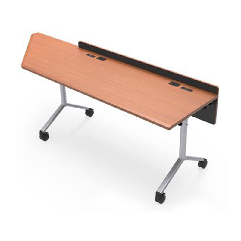 Audio Visual Furniture Modular Folding Table (2 Person, End Left) MFT6024-2PEL