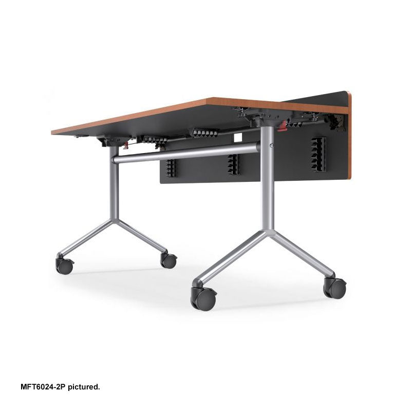 Audio Visual Furniture Modular Folding Table (2 Person, End Right) MFT6024-2PER