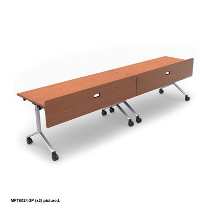 Audio Visual Furniture Modular Folding Table (3 Person, Corner Left) MFT6024-3PCL