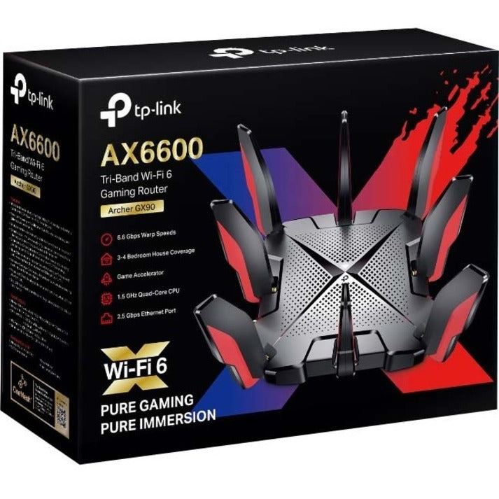 Ax6600 Wi-Fi 6 Tri-Band Gaming,Router